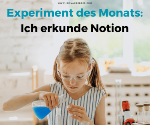 Mehr über den Artikel erfahren Experiment des Monats im Februar 2025: Ich erkunde Notion